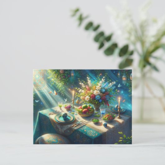 Carte Postale Table de Nowruz magnifique (Debout devant)