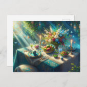 Carte Postale Table de Nowruz magnifique (Devant / Derrière)