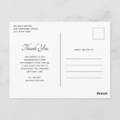 Carte Postale Table de Thanksgiving Élégant Service de Table Mer (Dos)