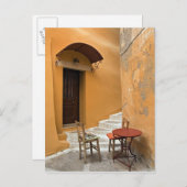 Carte Postale Table de trottoir, Canée, Crète, Grèce (Devant / Derrière)