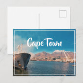 Carte Postale Table d'eau du Cap Table Mountain Waterfront Harbo (Devant / Derrière)