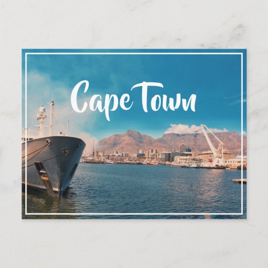 Carte Postale Table d'eau du Cap Table Mountain Waterfront Harbo (Devant)