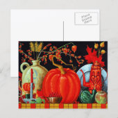 Carte Postale Table festive d'automne (Devant / Derrière)