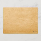 Carte postale Table Gramophone Vintage rouge (Dos)