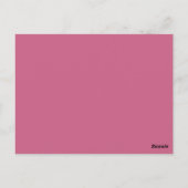 Carte postale Table Grunge de guitare rose (Dos)