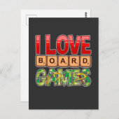 Carte Postale Table Jeu Lover Stratégie Table Jeu (Devant / Derrière)