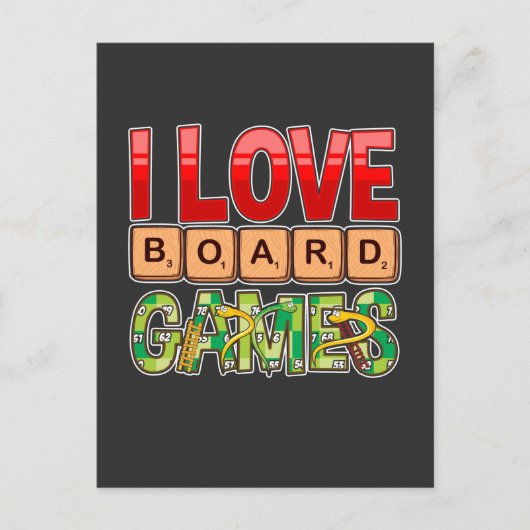 Carte Postale Table Jeu Lover Stratégie Table Jeu (Devant)