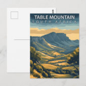 Carte Postale Table Mountain Afrique du Sud Vintage (Devant / Derrière)