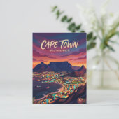 Carte Postale Table Mountain Skyline Afrique du Sud (Debout devant)