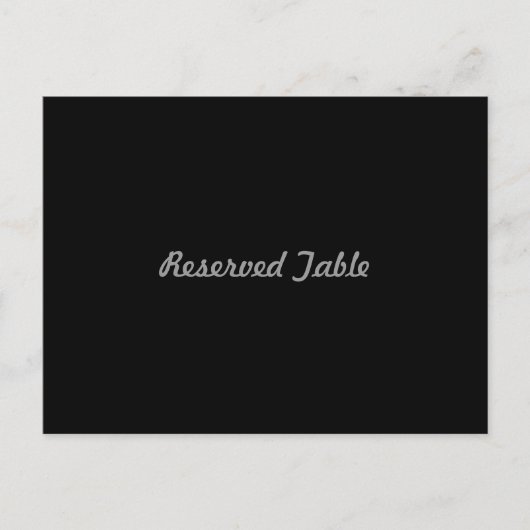 Carte Postale Table réservée (Devant)