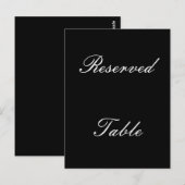 Carte Postale Table réservée (Devant / Derrière)