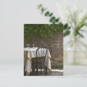 Carte Postale table romantique pour deux (Debout devant)