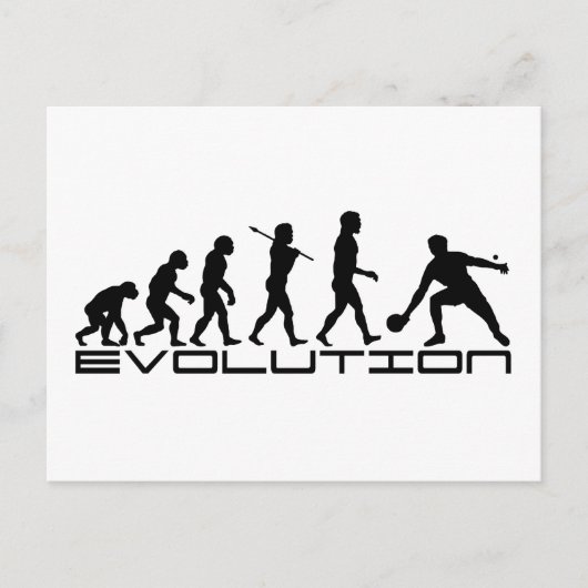 Carte Postale Table Tennis Sport Evolution Art (Devant)