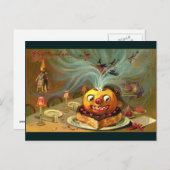 Carte Postale Table vintage Halloween (Devant / Derrière)