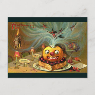 Carte Postale Table vintage Halloween