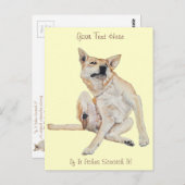 Carte Postale tableau à gratter avec un slogan drôle (Devant / Derrière)