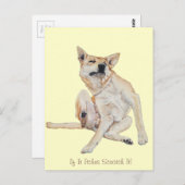 Carte Postale tableau à gratter avec un slogan drôle (Devant / Derrière)