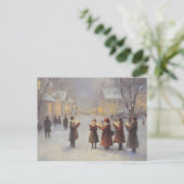 Carte Postale Tableau abstrait Caroleurs de Noël (Debout devant)