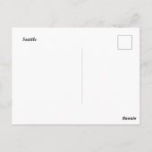 Carte Postale Tableau Abstrait de Seattle Washington (Dos)