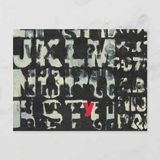 Carte Postale Tableau alphabétique de Norman Wyatt (Devant)