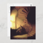 Carte Postale Tableau Art Rembrandt (Devant / Derrière)