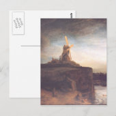 Carte Postale Tableau Art Rembrandt (Devant / Derrière)