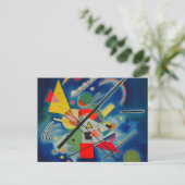 Carte Postale Tableau bleu de Wassily Kandinsky (Debout devant)