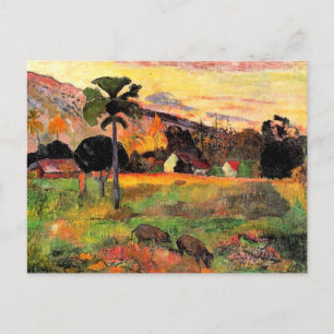 Carte Postale Tableau célèbre de Paul Gauguin, Viens ici