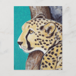 Carte Postale Tableau Cheetah