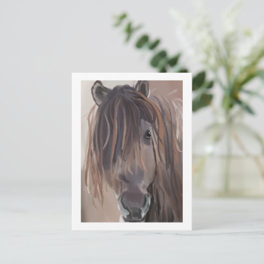 Carte Postale Tableau Cheval Moderne (Debout devant)