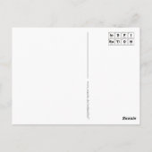 Carte Postale Tableau chimique périodique des éléments : InSPIRa (Dos)