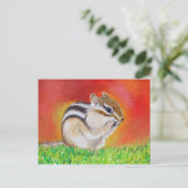 Carte Postale Tableau Chipmunk (Debout devant)