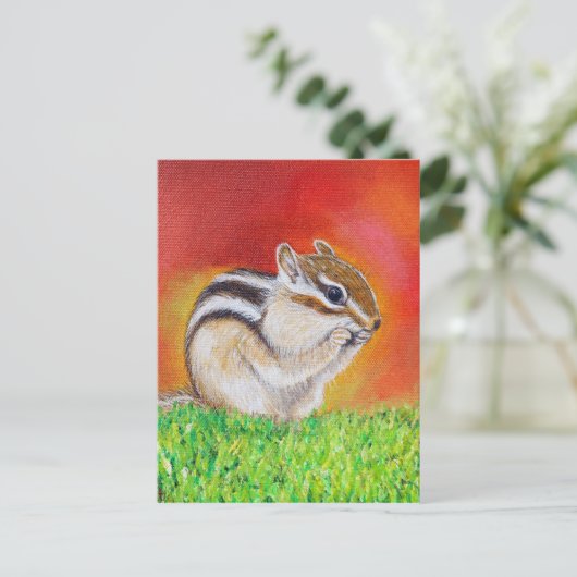 Carte Postale Tableau Chipmunk (Debout devant)