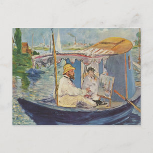 Carte Postale Tableau Claude Monet - Edouard Manet