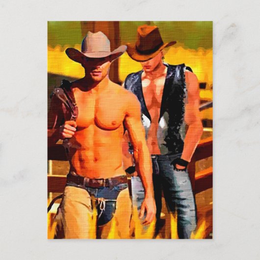 Carte Postale Tableau : Cowboy Corral (Devant)