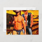 Carte Postale Tableau : Cowboy Corral (Devant / Derrière)