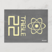 Carte Postale Tableau de bord atomique jaune Numéro de tableau 2 (Dos)