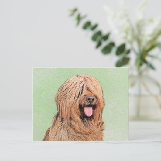 Carte Postale Tableau de bord - Joli art original chien (Debout devant)