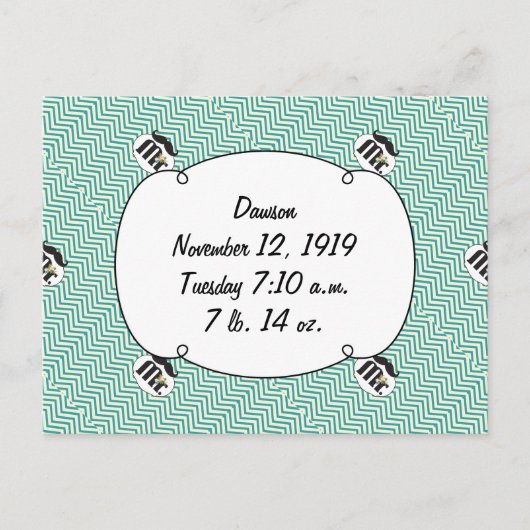 Carte Postale Tableau de bord M. Jaune et vert (Devant)