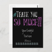 Carte Postale Tableau de bord Merci (Devant / Derrière)