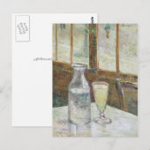 Carte Postale Tableau de café avec l'absinthe par Vincent van (Devant / Derrière)