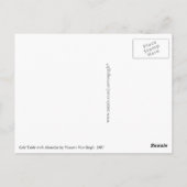 Carte Postale Tableau de café avec l'absinthe par Vincent van (Dos)