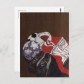 Carte Postale Tableau de football vintage (Devant / Derrière)