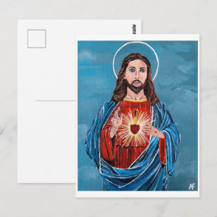 Carte Postale Tableau de Jésus-Christ par Alfred Fox