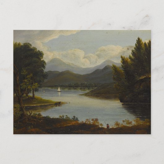 Carte Postale Tableau de la rivière Hudson (Devant)