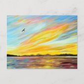 Carte Postale Tableau de la vue du traversier du matin (Devant)