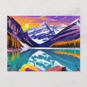 Carte Postale Tableau de l'affiche du Banff Retro (Devant)
