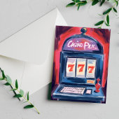 Carte Postale Tableau de machine à sous du casino