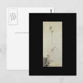 Carte Postale Tableau de Miyamoto Musashi, c. Années 1600 (Devant / Derrière)