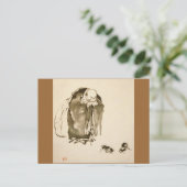 Carte Postale Tableau de Miyamoto Musashi, c. Années 1600 (Debout devant)